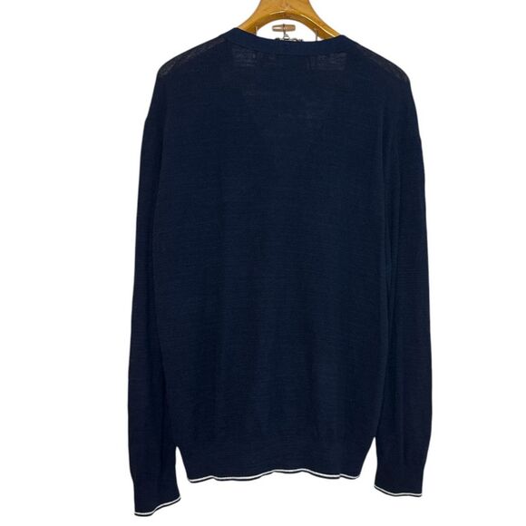 Polo Ralph Lauren Men's Textured Cotton- Linen V-Neck Cardigan Sz: XL - Picture 2 of 3